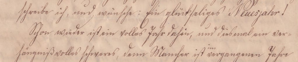 Teil eines Briefes in Kurrentschrift.