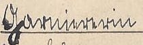 Schriftzug "Garniererin"